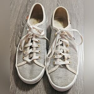 Womens KEDS black/cream/gold sneakers size 6